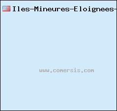 carte de Îles Mineures Éloignées des États-Unis