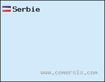 carte de Serbie